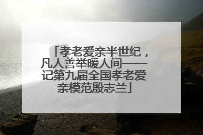 孝老爱亲半世纪，凡人善举暖人间——记第九届全国孝老爱亲模范殷志兰