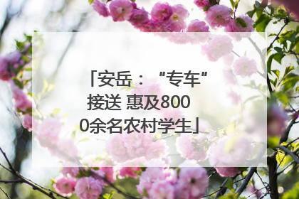 安岳：“专车”接送 惠及8000余名农村学生