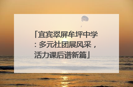 宜宾翠屏牟坪中学：多元社团展风采，活力课后谱新篇