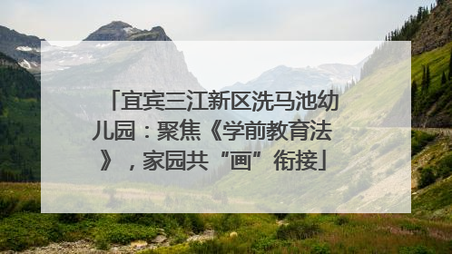 宜宾三江新区洗马池幼儿园：聚焦《学前教育法》，家园共“画”衔接