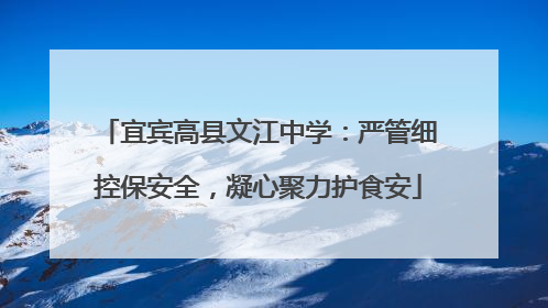 宜宾高县文江中学：严管细控保安全，凝心聚力护食安
