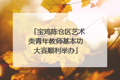 宝鸡陈仓区艺术类青年教师基本功大赛顺利举办