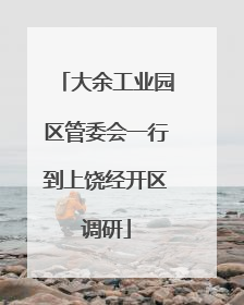 大余工业园区管委会一行到上饶经开区调研