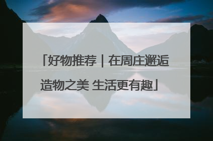 好物推荐｜在周庄邂逅造物之美 生活更有趣
