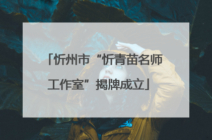 忻州市“忻青苗名师工作室”揭牌成立