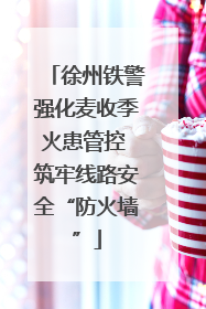 徐州铁警强化麦收季火患管控 筑牢线路安全“防火墙”