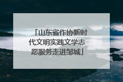 山东省作协新时代文明实践文学志愿服务走进邹城