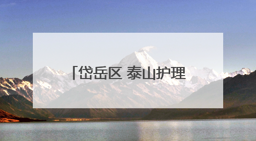 岱岳区 泰山护理职业学院校城融合暨书记、区长高校行活动在泰安举行