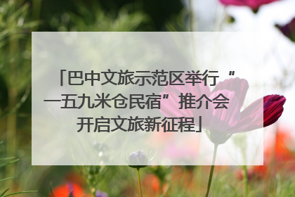 巴中文旅示范区举行“一五九米仓民宿”推介会 开启文旅新征程