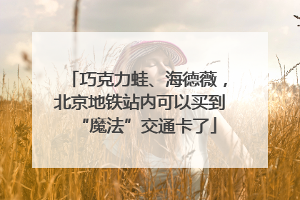 巧克力蛙、海德薇，北京地铁站内可以买到“魔法”交通卡了
