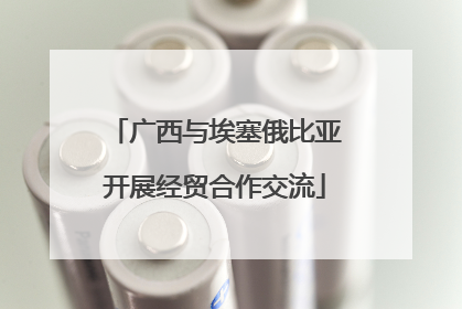 广西与埃塞俄比亚开展经贸合作交流