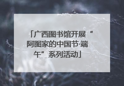 广西图书馆开展“阿图家的中国节·端午”系列活动