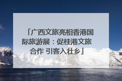 广西文旅亮相香港国际旅游展：促桂港文旅合作 引客入壮乡