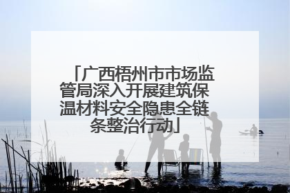 广西梧州市市场监管局深入开展建筑保温材料安全隐患全链条整治行动