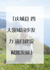 庆城县 四大领域同步发力 项目建设赋能发展