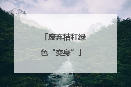废弃秸秆绿色“变身”