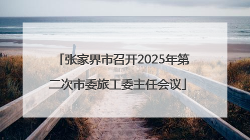张家界市召开2025年第二次市委旅工委主任会议