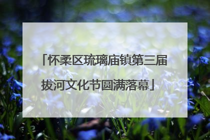 怀柔区琉璃庙镇第三届拔河文化节圆满落幕