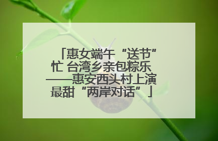 惠女端午“送节”忙 台湾乡亲包粽乐——惠安西头村上演最甜“两岸对话”