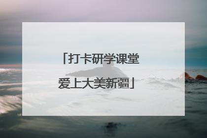 打卡研学课堂 爱上大美新疆