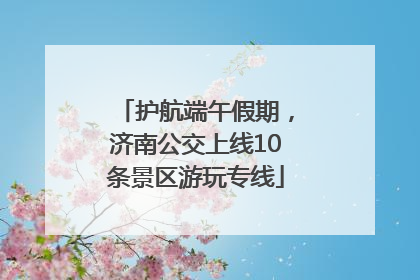 护航端午假期，济南公交上线10条景区游玩专线