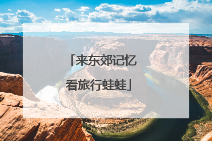来东郊记忆 看旅行蛙蛙