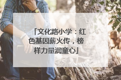 文化路小学：红色基因薪火传，榜样力量润童心