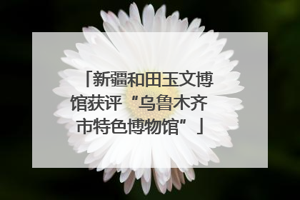 新疆和田玉文博馆获评“乌鲁木齐市特色博物馆”