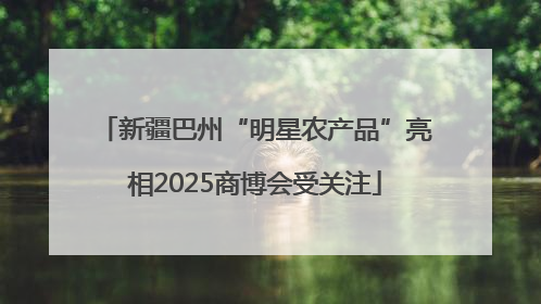 新疆巴州“明星农产品”亮相2025商博会受关注