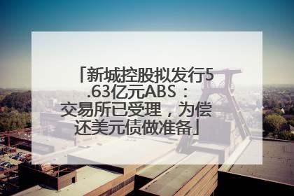 新城控股拟发行5.63亿元ABS：交易所已受理，为偿还美元债做准备
