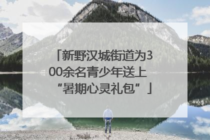 新野汉城街道为300余名青少年送上“暑期心灵礼包”