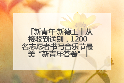 新青年·新德工丨从接驳到送别，1200名志愿者书写音乐节最美“新青年答卷”