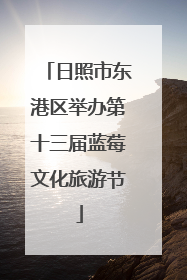 日照市东港区举办第十三届蓝莓文化旅游节