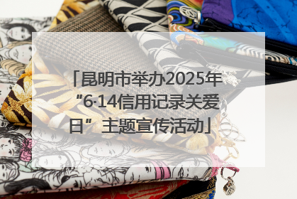 昆明市举办2025年“6·14信用记录关爱日”主题宣传活动