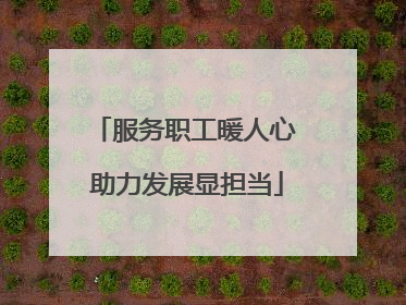 服务职工暖人心 助力发展显担当