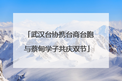 武汉台协携台商台胞与蔡甸学子共庆双节