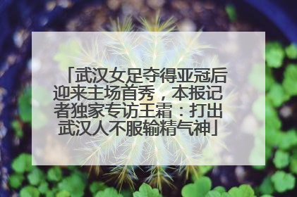 武汉女足夺得亚冠后迎来主场首秀，本报记者独家专访王霜：打出武汉人不服输精气神