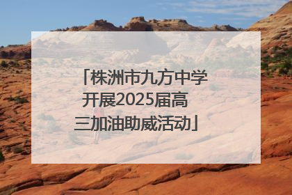 株洲市九方中学开展2025届高三加油助威活动