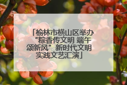 榆林市横山区举办“粽香传文明 端午颂新风”新时代文明实践文艺汇演