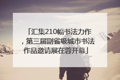 汇集210幅书法力作，第三届副省级城市书法作品邀请展在蓉开幕