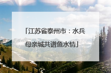 江苏省泰州市：水兵母亲城共谱鱼水情