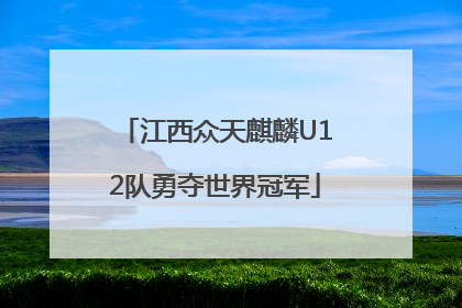 江西众天麒麟U12队勇夺世界冠军