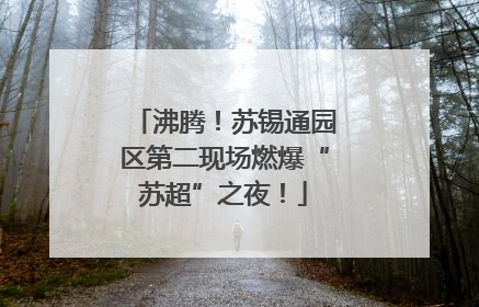 沸腾！苏锡通园区第二现场燃爆“苏超”之夜！