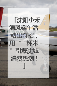 沈阳小禾清风端午活动出奇招，用“一杯米”引爆沈城消费热潮！