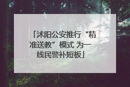 沭阳公安推行“精准送教”模式 为一线民警补短板