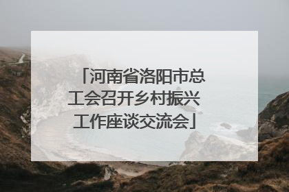 河南省洛阳市总工会召开乡村振兴工作座谈交流会