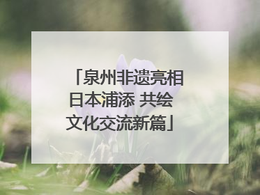 泉州非遗亮相日本浦添 共绘文化交流新篇