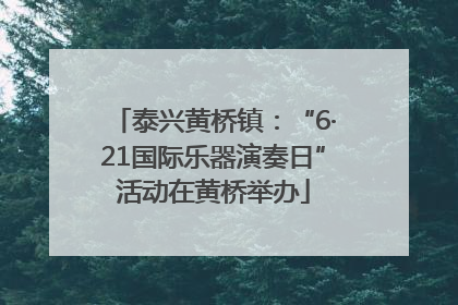泰兴黄桥镇：“6·21国际乐器演奏日”活动在黄桥举办
