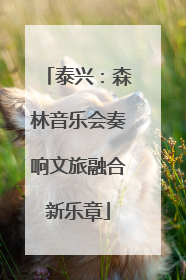 泰兴：森林音乐会奏响文旅融合新乐章