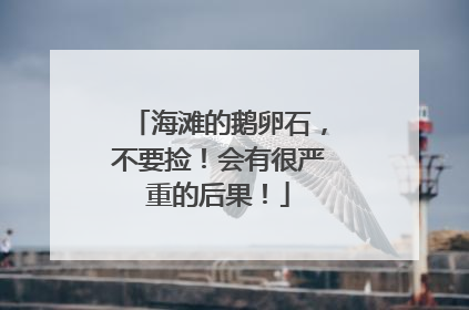 海滩的鹅卵石，不要捡！会有很严重的后果！
